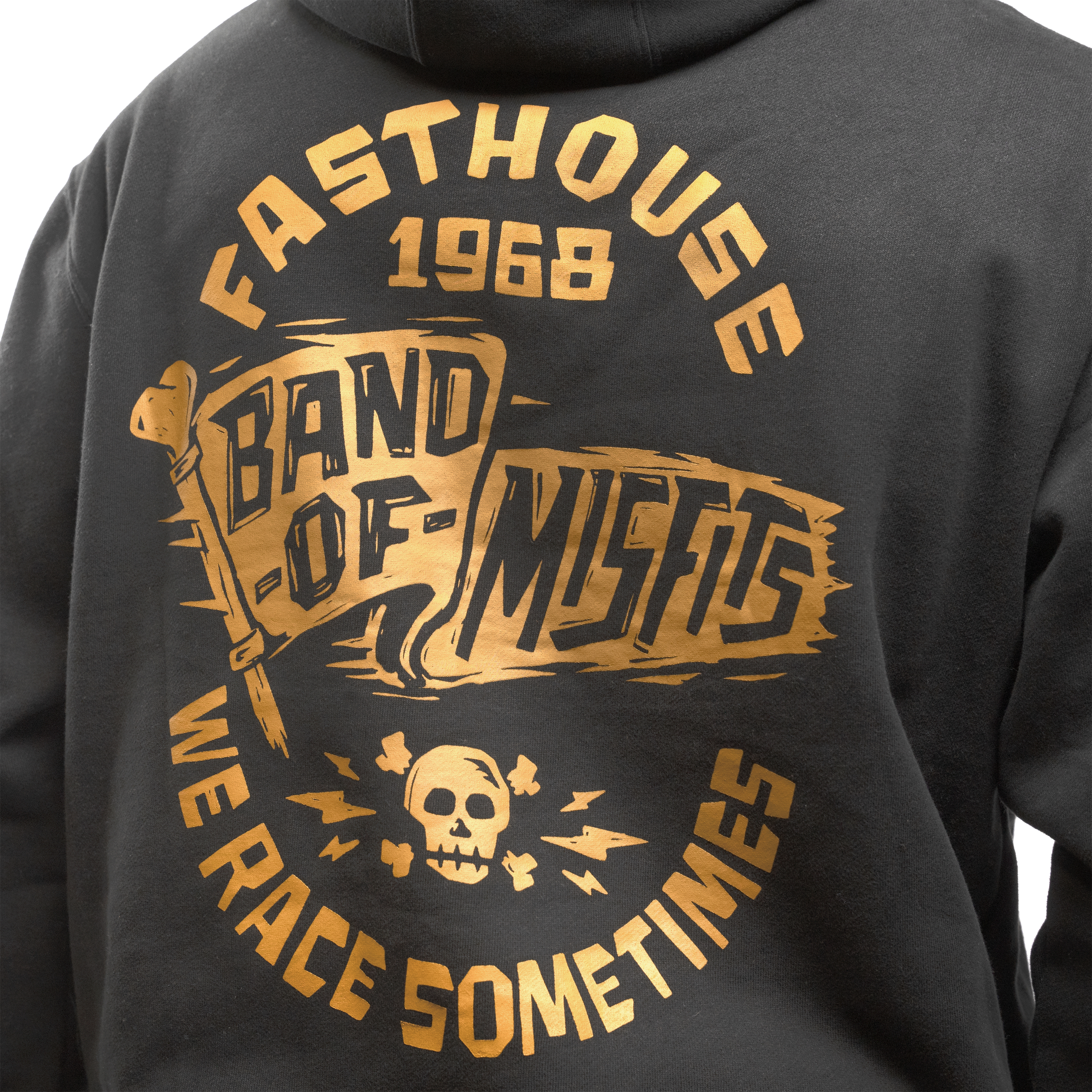 Youth Marauder Hooded Pullover - Black_Detail3